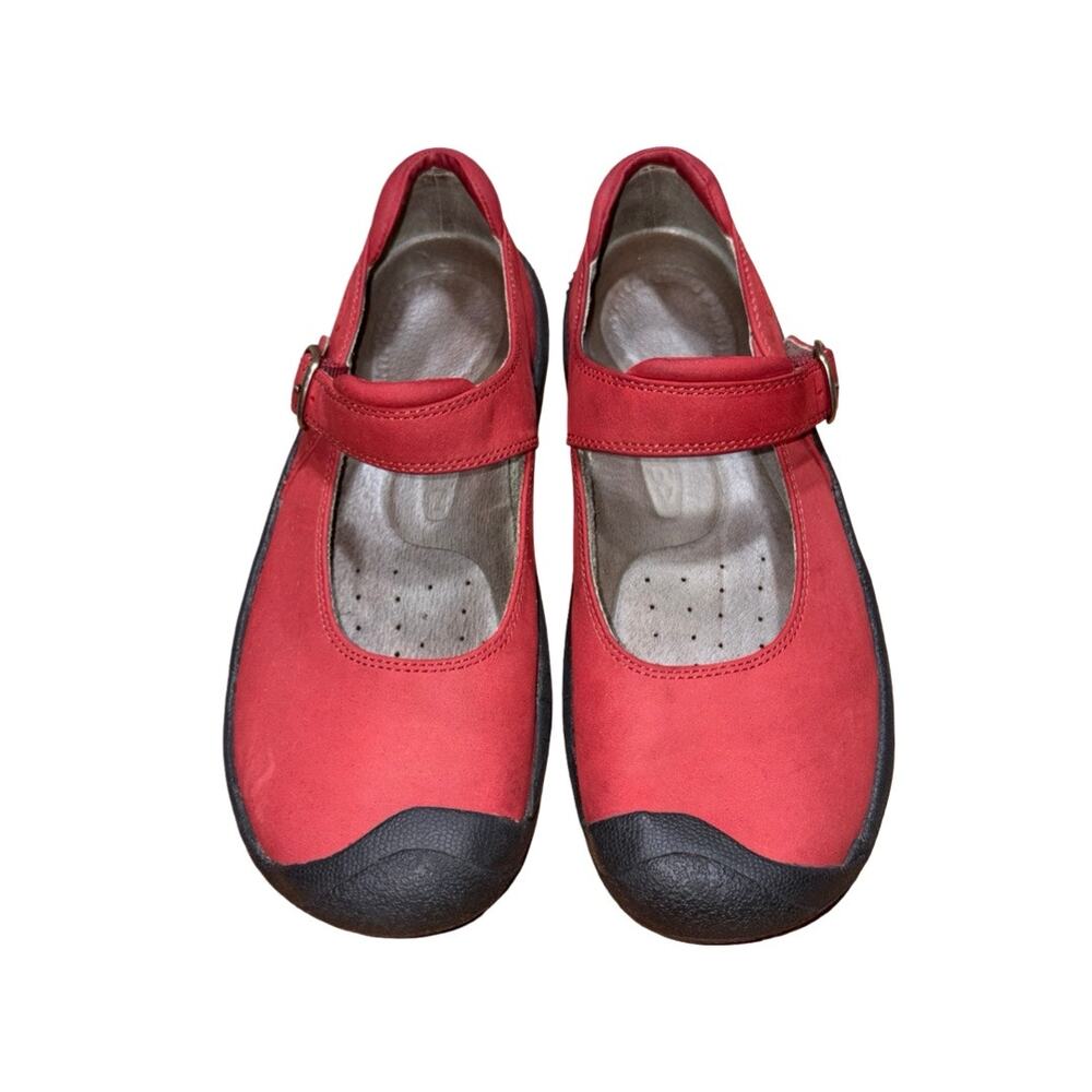 Keen Red Suede Leather Mary Jane Shoes    Size: US 9